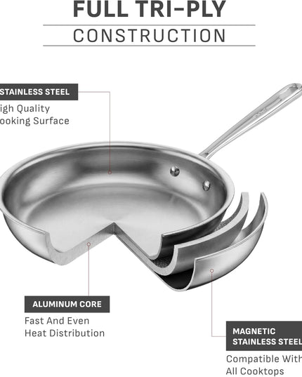 Tefal Pro Tri-Ply Stainless Steel Cookware